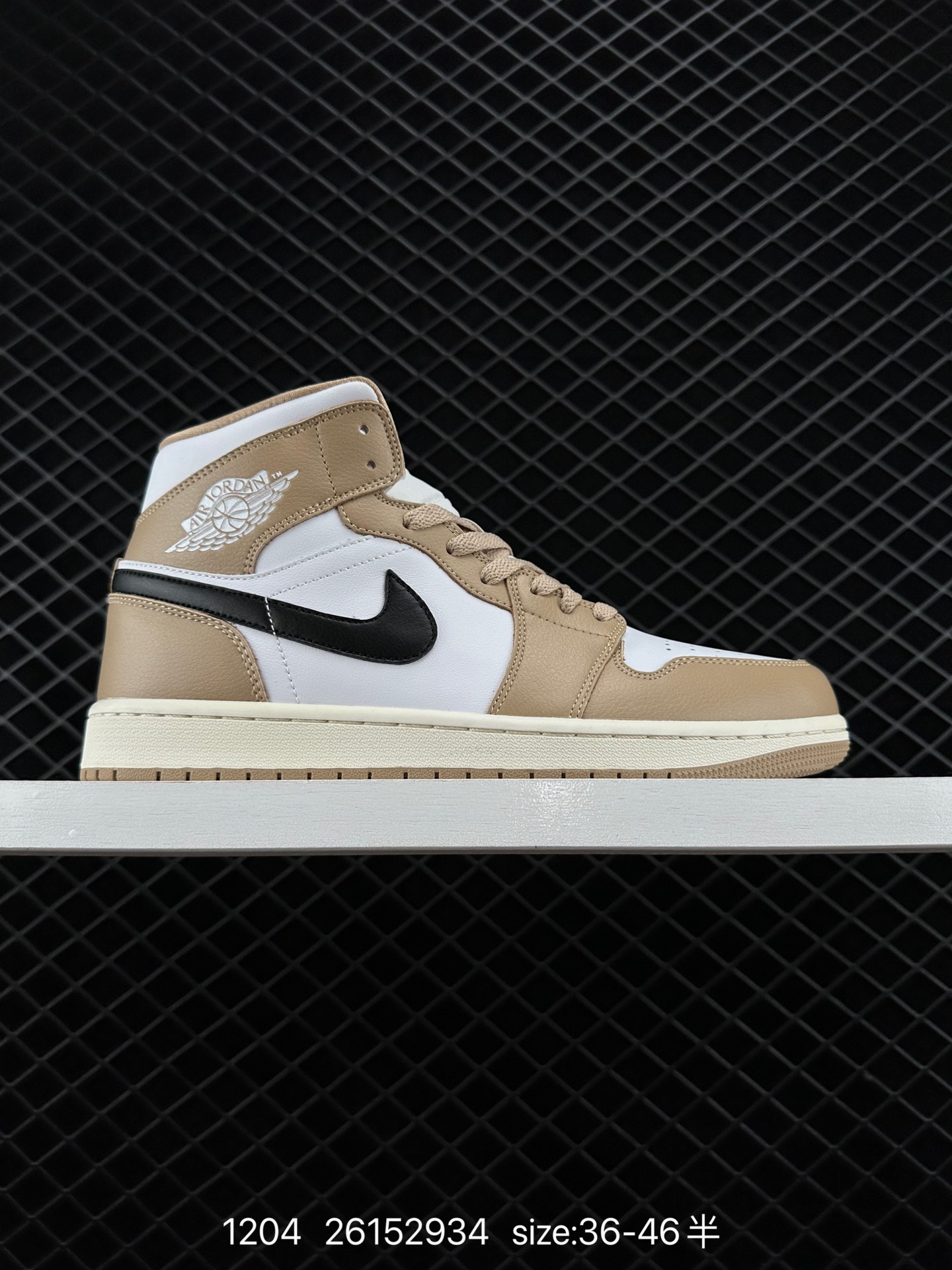 Nike Wmns Air Jordan 1 Mid GS”Light Smoke Grey “ Nike Wmns Air Jordan 1 Mid GS”Light Smoke Grey “